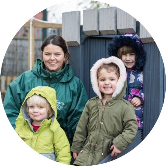 Holyrood Nursery Media City Staff and Children